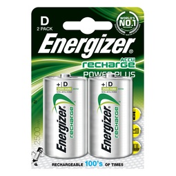 Energiser Rechargeable Batteries D/HR20 (Pack 2)