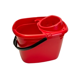 Mop Bucket & Wringer Red 14 Litre