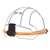 JSP VisiLite Safety Helmet Illumination Light Set Orange