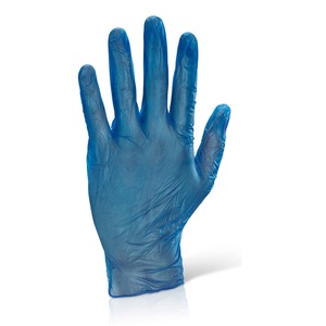 Beeswift Vinyl Powder Free Gloves Blue (Box 100)
