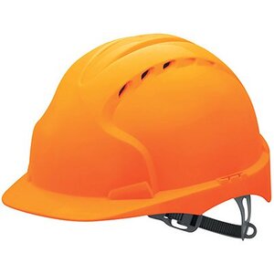 JSP EVO3 Safety Helmet Slip Ratchet Vented Orange