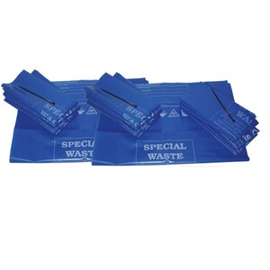 Special Waste Bags with Ties Blue 60x110CM (Pack 10)