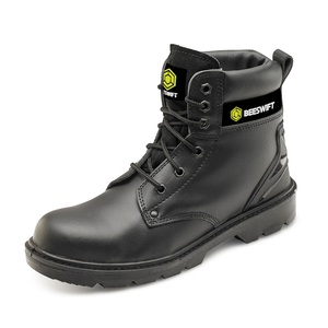 Click CF2BL Safety Boot 6" Smooth Leather Black