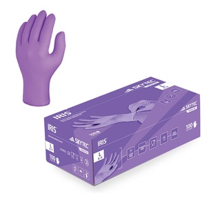 Skytec Iris Nitrile Powder Free Examanation Glove Purple (Box 100)