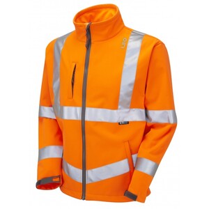 Leo SJ101 Buckland High Visibility Softshell Jacket Orange