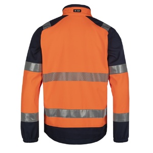 Sioen Bajus High Visibility Softshell with Improved Fit Orange & Navy