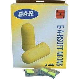 3M Ear Plugs Soft Yellow Neon (Box 250 Pairs)