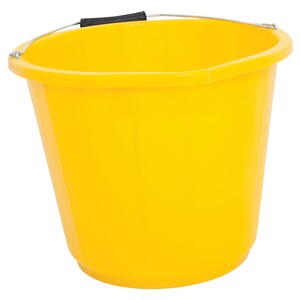 Heavy Duty Bucket Yellow 13.6 Litre