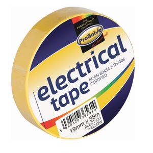 ProSolve Electrical Tape Yellow 19MMx33M