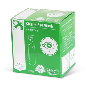 Click Medical Eyewash Pod 20ML (Pack 25)