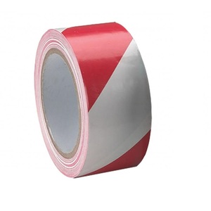 Hazzmark Self Adhesive Hazard Tape Red White 100MMx33M
