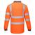 Portwest S227 High Visibility Long Sleeved Polo Shirt Orange