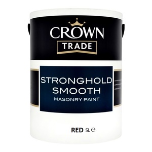 Crown Trade Masonry Paint Red 5 Litre