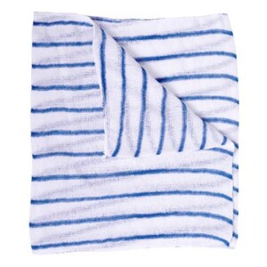 Stockinette Dishcloth Striped Blue 12x16" (Pack 10)
