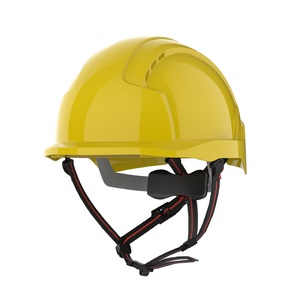 JSP EVOLite Skyworker Micro Peak Revolution Wheel Ratchet Vented Safety Helmet Yellow