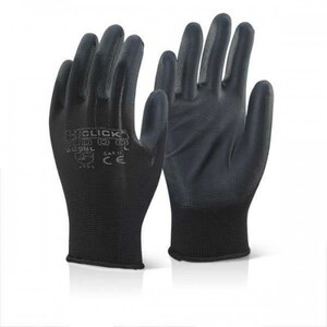 Beeswift PU Coated Glove Black Size 9