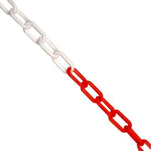 JSP Plastic Chain Red/White 8MM 25M