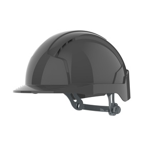 JSP EVOLite Mid Peak One Touch Slip Ratchet Vented Safety Helmet Grey