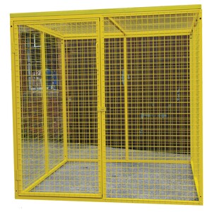 Gas Bottle Security Cage Yellow 1800x1200x1200MM