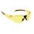 JSP Stealth 8000 Safety Spectacles Amber Anti-scratch Lenses Amber and Black Frames