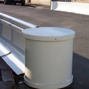 End Unit for MASS Barrier (Male) White