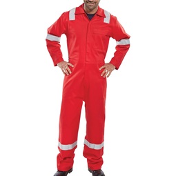 Beeswift Fire Retardant Nordic Design Boiler Suit Red