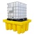 IBC Spill Pallet With Removable Grid Single Yellow 1100 Litre